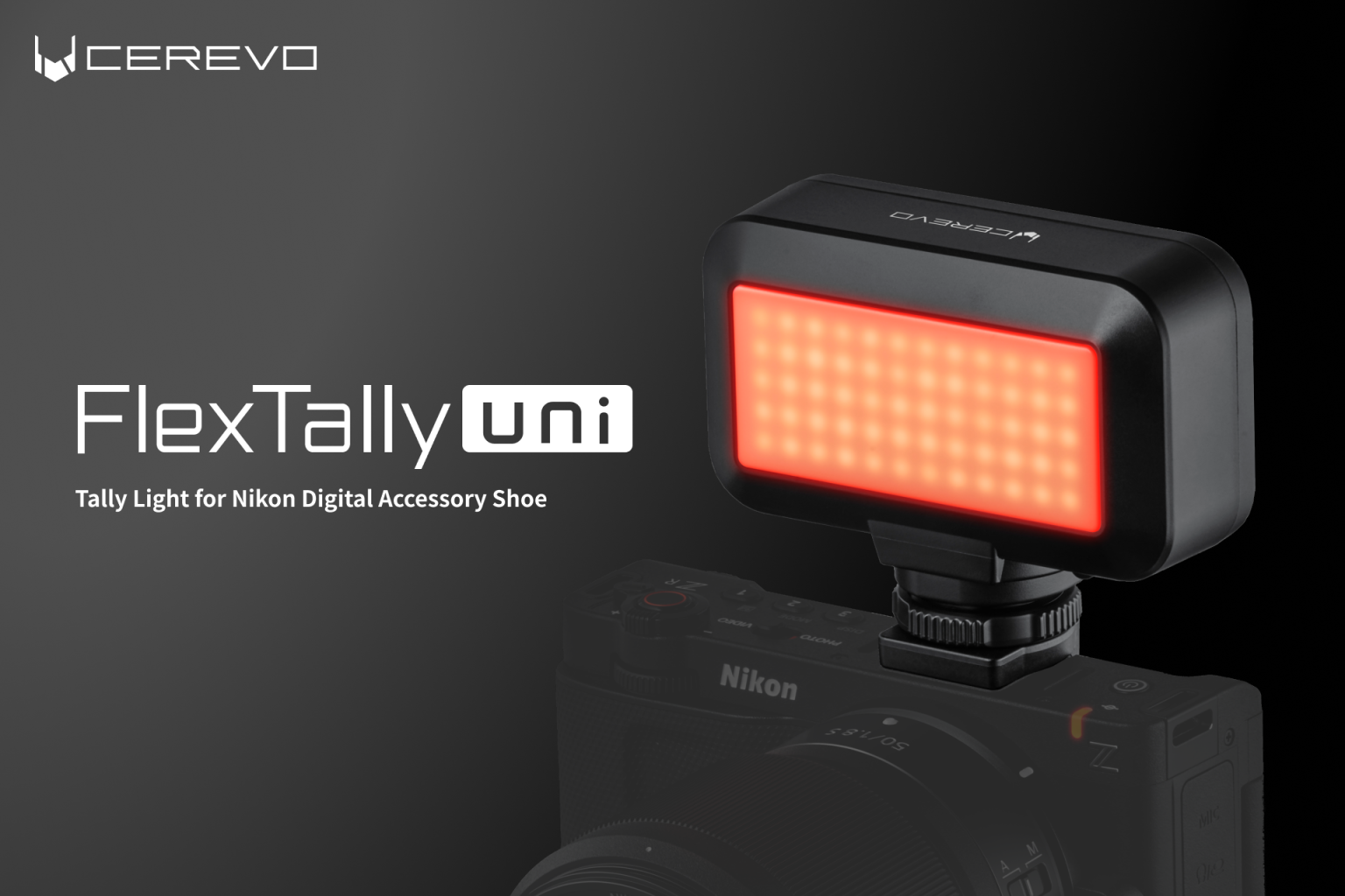 Cerevo Begins Pre-Orders for the “FlexTally Uni” Tally Light (for Digital Accessory Shoe Use)