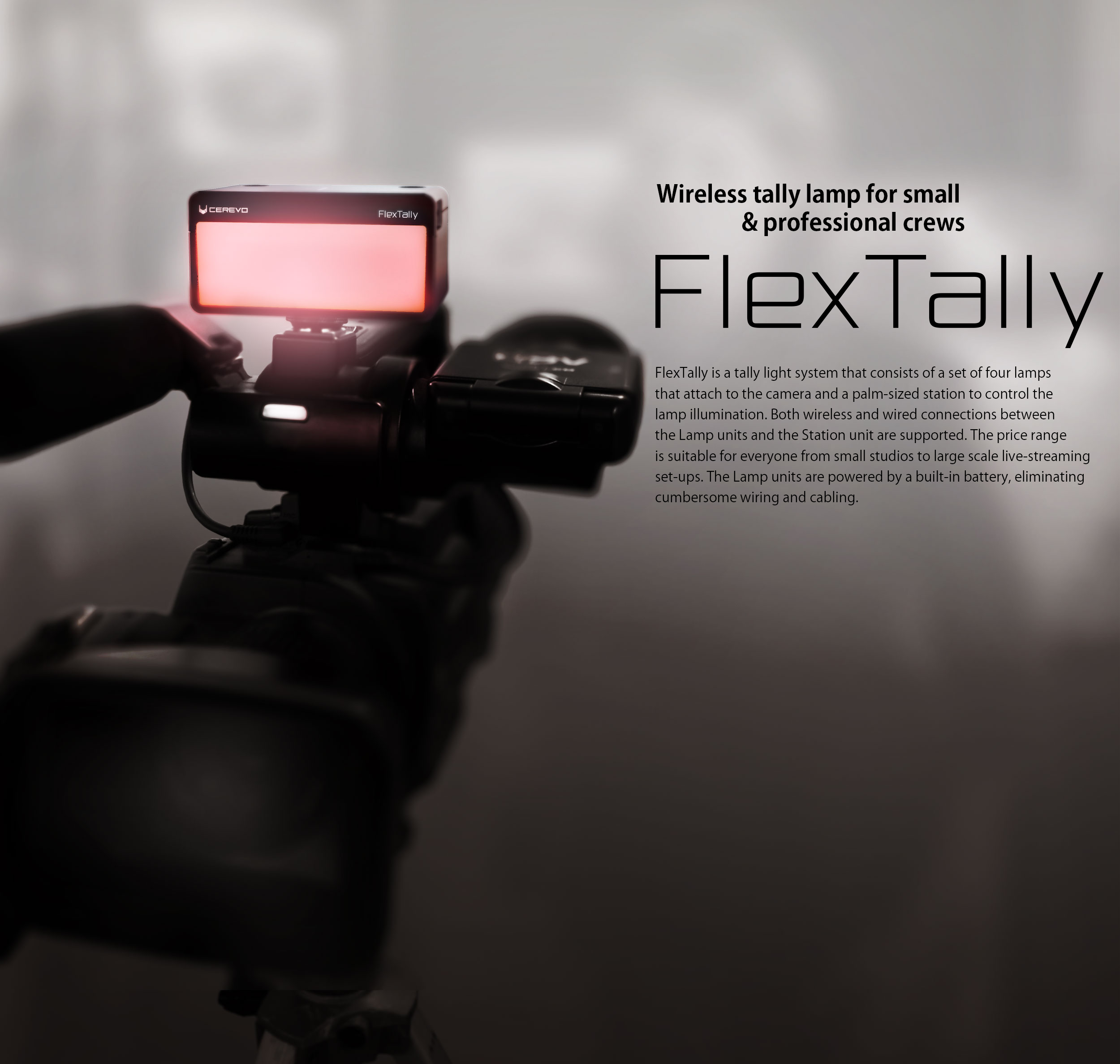 Cerevo FlexTally フレックスタリーランプ FlexTally - A versatile wireless tally lamp system that's easy to
